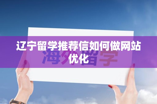 辽宁留学推荐信如何做网站优化