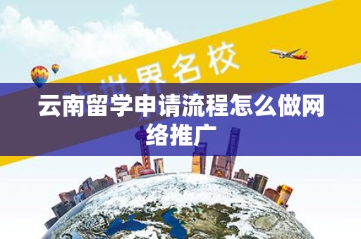 云南留学申请流程怎么做网络推广