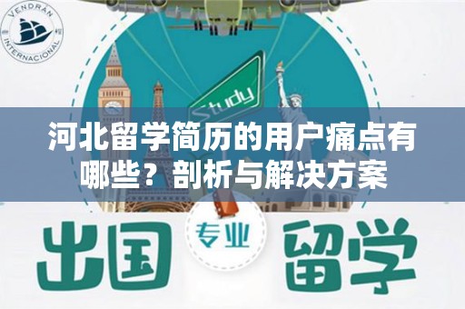 河北留学简历的用户痛点有哪些？剖析与解决方案