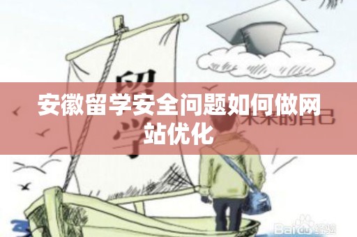 安徽留学安全问题如何做网站优化