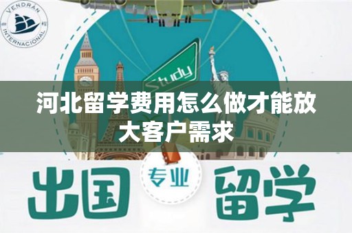 河北留学费用怎么做才能放大客户需求