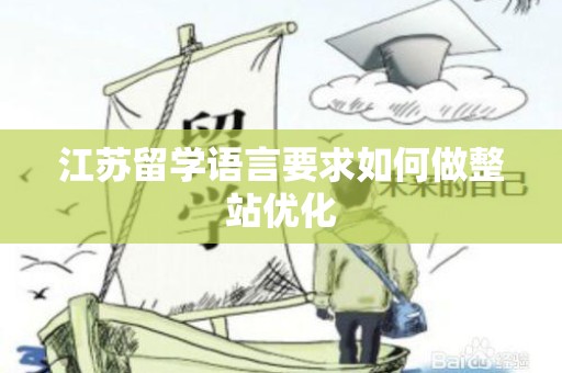 江苏留学语言要求如何做整站优化