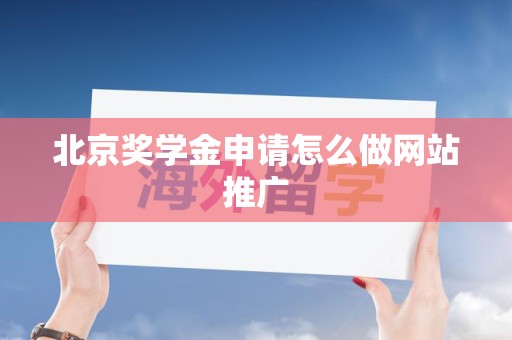 北京奖学金申请怎么做网站推广