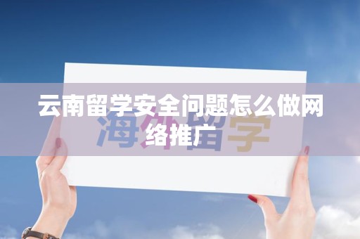 云南留学安全问题怎么做网络推广