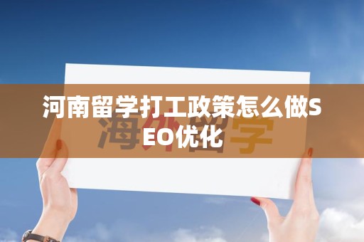 河南留学打工政策怎么做SEO优化