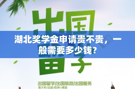 湖北奖学金申请贵不贵，一般需要多少钱？