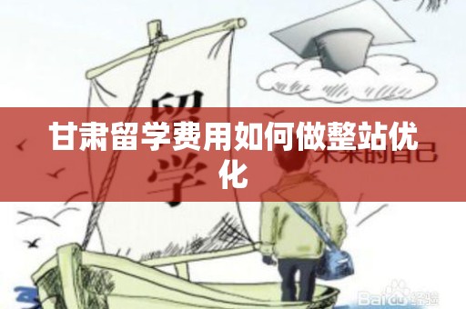 甘肃留学费用如何做整站优化