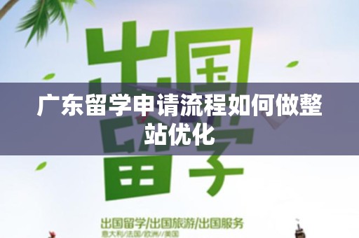 广东留学申请流程如何做整站优化