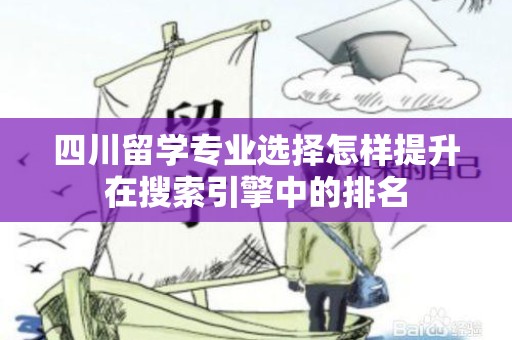 四川留学专业选择怎样提升在搜索引擎中的排名