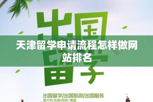 天津留学申请流程怎样做网站排名
