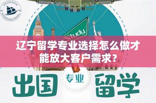 辽宁留学专业选择怎么做才能放大客户需求？