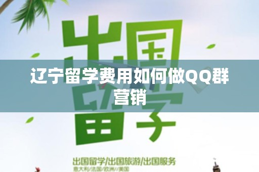 辽宁留学费用如何做QQ群营销