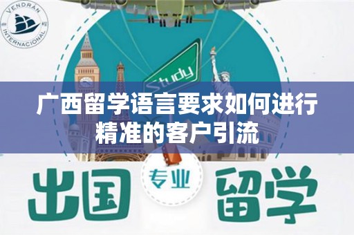 广西留学语言要求如何进行精准的客户引流