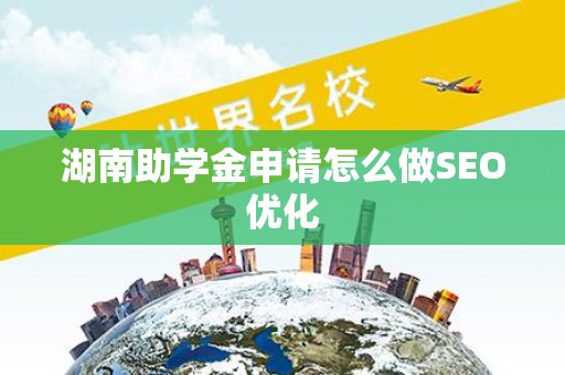 湖南助学金申请怎么做SEO优化
