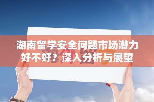 湖南留学安全问题市场潜力好不好？深入分析与展望