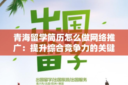 青海留学简历怎么做网络推广：提升综合竞争力的关键