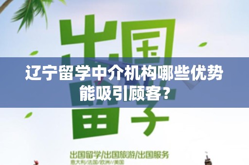 辽宁留学中介机构哪些优势能吸引顾客？