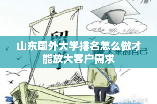 山东国外大学排名怎么做才能放大客户需求