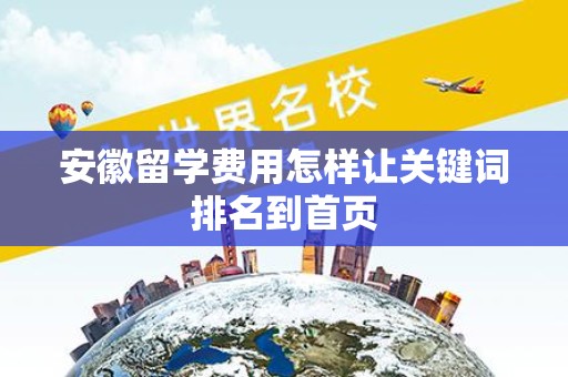 安徽留学费用怎样让关键词排名到首页